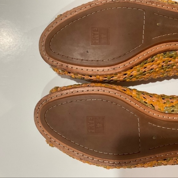 Frye Womens Malorie Woven Leaf Flats 11 - Picture 5 of 12
